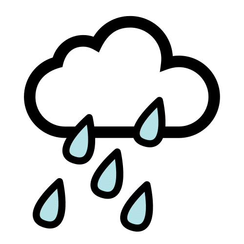 Pictograma de llover para niños con TEA