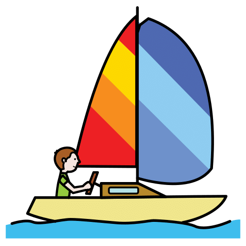 Pictograma de navegar para niños con autismo y TEA