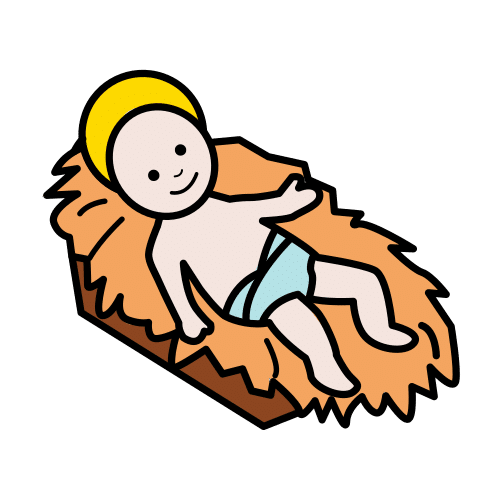 Pictograma de Niño Jesús para niños con TEA