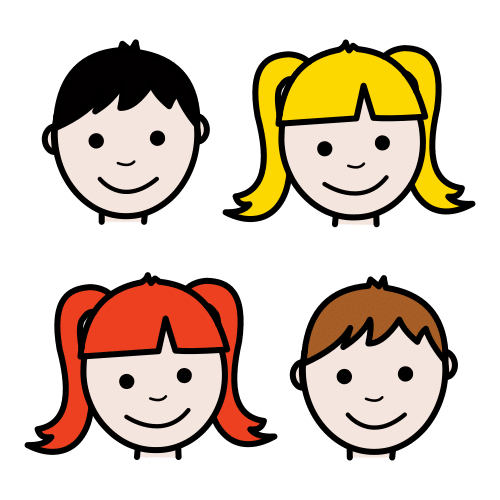 Pictograma de niños para niños con TEA