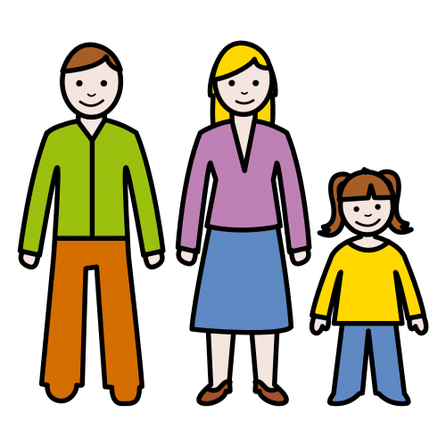Pictograma de gente para niños con TEA