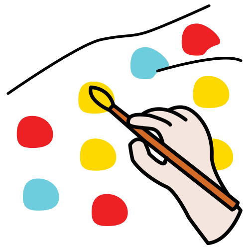 Pictograma de pintar para niños con TEA