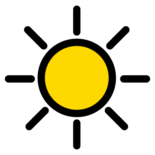 Pictograma de Sol para niños con TEA