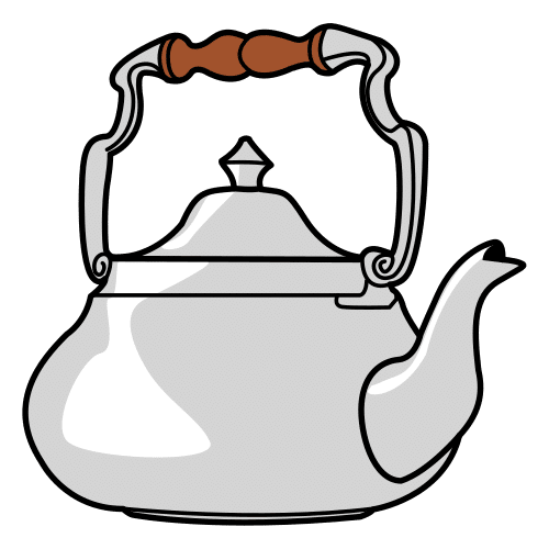 Pictograma de tetera para niños con autismo y TEA
