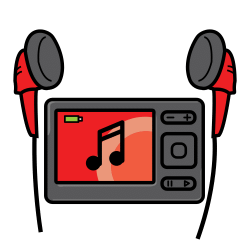 Pictograma de mp3 para niños con TEA