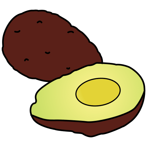 Pictograma de aguacate para niños con autismo y TEA