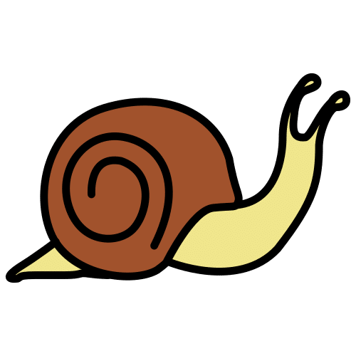 Pictograma de caracol para niños con autismo y TEA