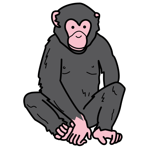 Pictograma de chimpancé para niños con TEA