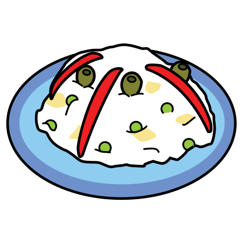 Pictograma de ensaladilla para niños con TEA