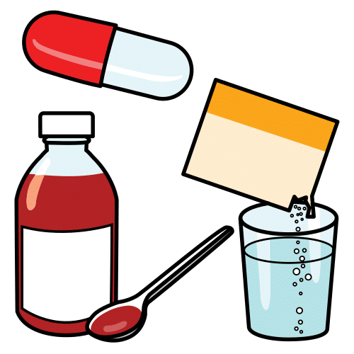 Pictograma de medicinas para niños con TEA