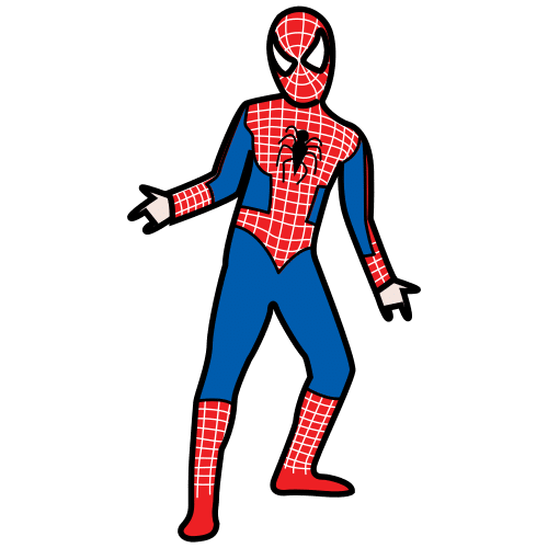 Pictograma de Spiderman para niños con autismo y TEA