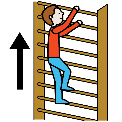 Pictograma de ascender para niños con autismo y TEA
