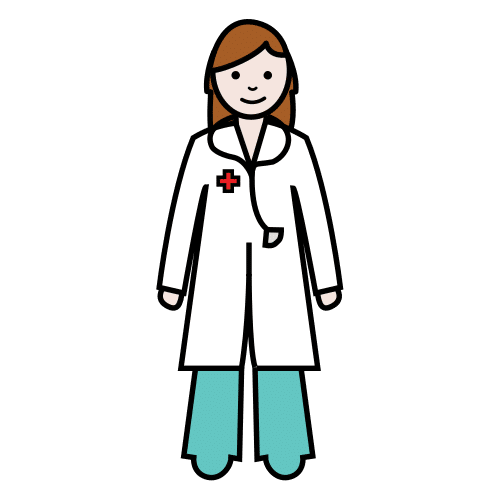 Pictograma de médica para niños con TEA