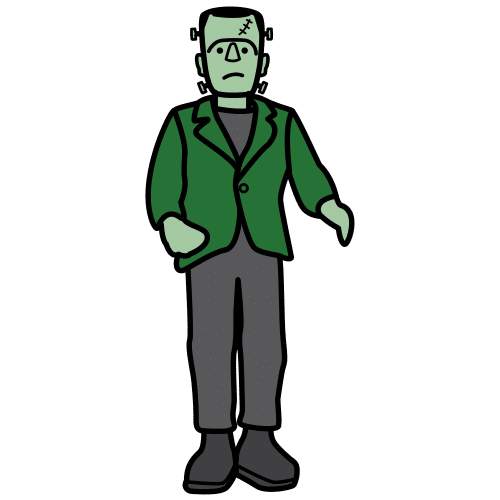 Pictograma de Frankenstein para niños con TEA