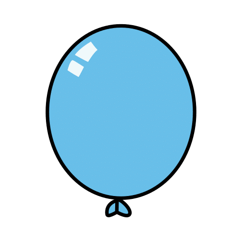 Pictograma de globo para niños con autismo y TEA