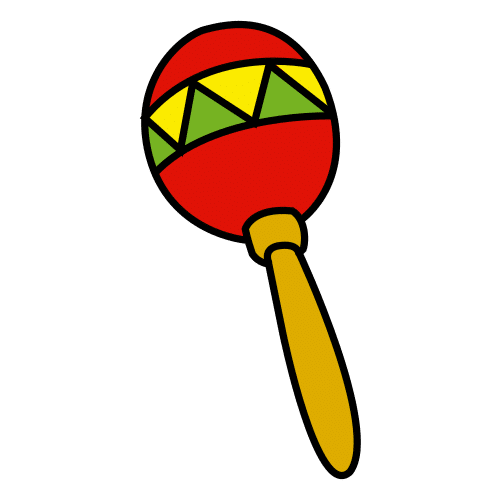 Pictograma de maraca para niños con autismo y TEA