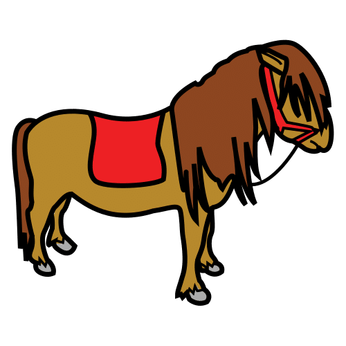 Pictograma de poni para niños con TEA