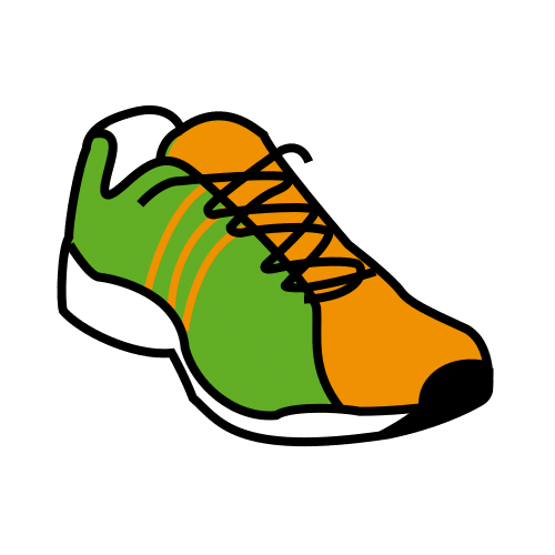 Pictograma de zapatilla para niños con TEA