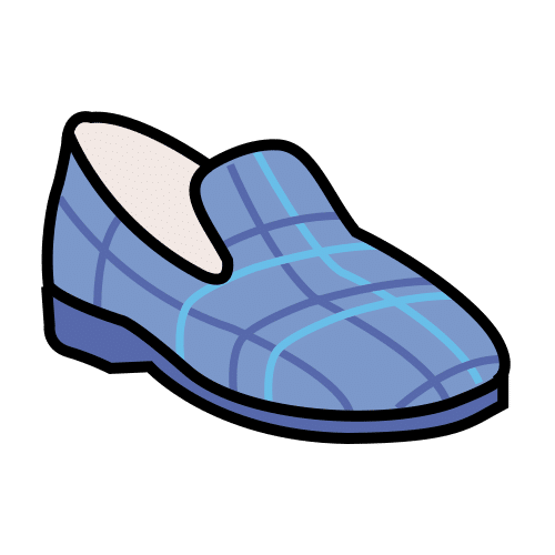 Pictograma de zapatilla para niños con autismo y TEA