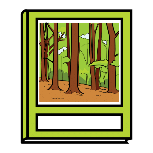 Pictograma de guía de plantas para niños con TEA