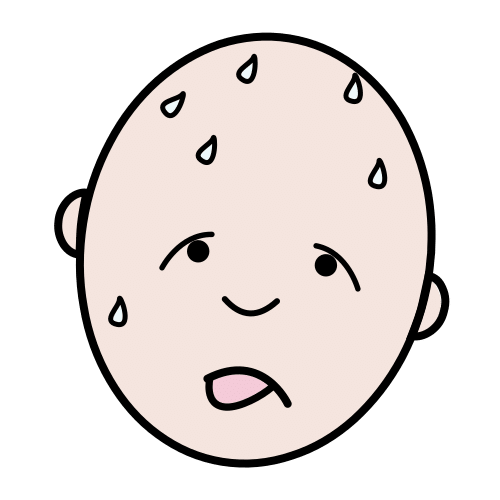 Pictograma de sudar para niños con autismo y TEA