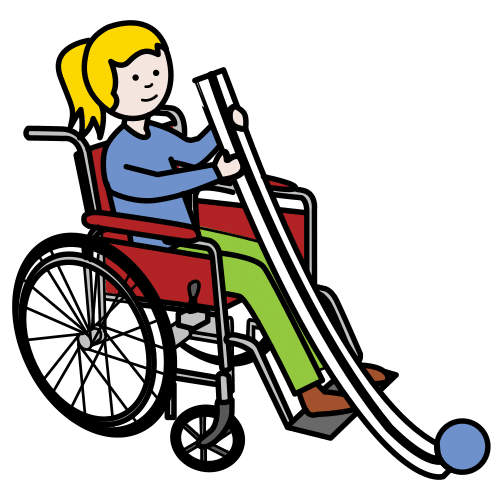 Pictograma de boccia para niños con TEA