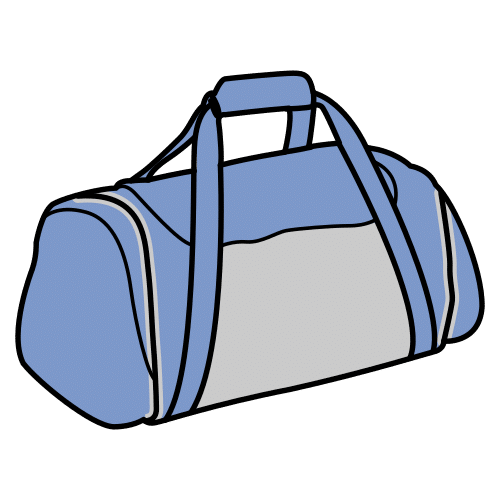 Pictograma de bolsa de deporte para niños con TEA