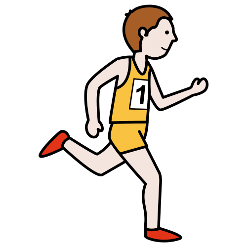 Pictograma de correr para niños con TEA