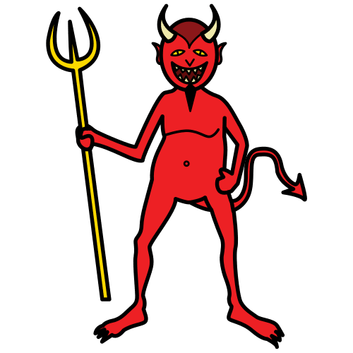 Pictograma de diablo para niños con TEA