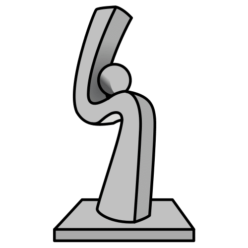 Pictograma de escultura para niños con autismo y TEA