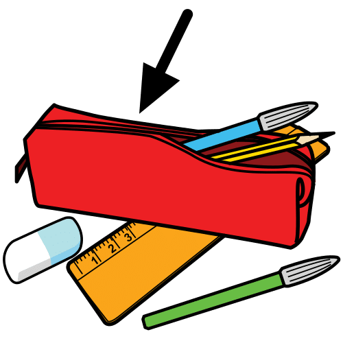 Pictograma de estuche para niños con autismo y TEA