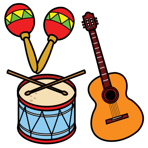 Pictograma de instrumentos musicales para niños con TEA