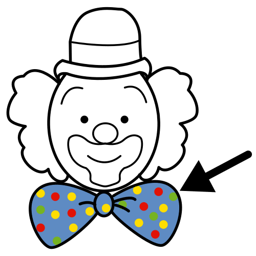 Pictograma de pajarita para niños con autismo y TEA