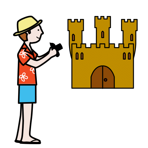 Pictograma de turismo para niños con TEA
