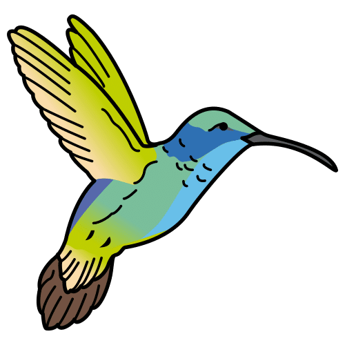 Pictograma de colibrí para niños con TEA