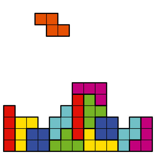 Pictograma de tetris para niños con TEA