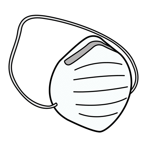 Pictograma de mascarilla para niños con autismo y TEA
