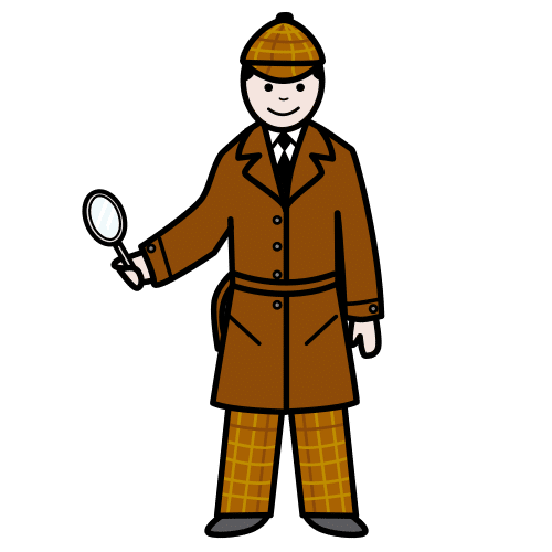 Pictograma de detective para niños con TEA