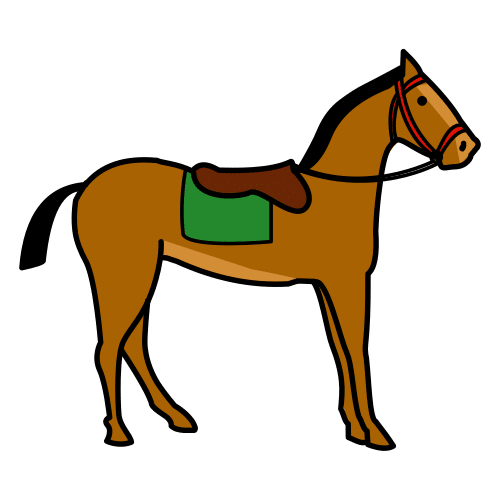 Pictograma de caballo para niños con autismo y TEA