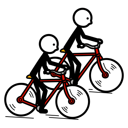 Pictograma de ciclismo para niños con TEA