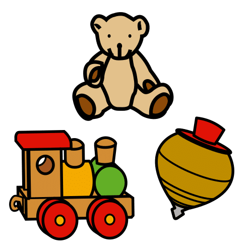 Pictograma de juguetes para niños con TEA