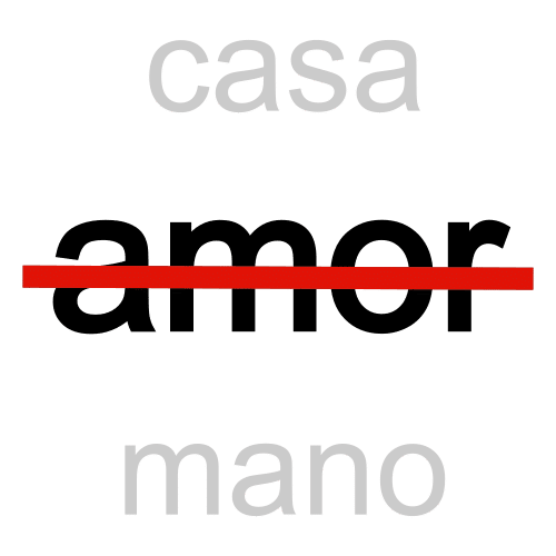 Pictograma de no tengo la palabra para niños con autismo y TEA